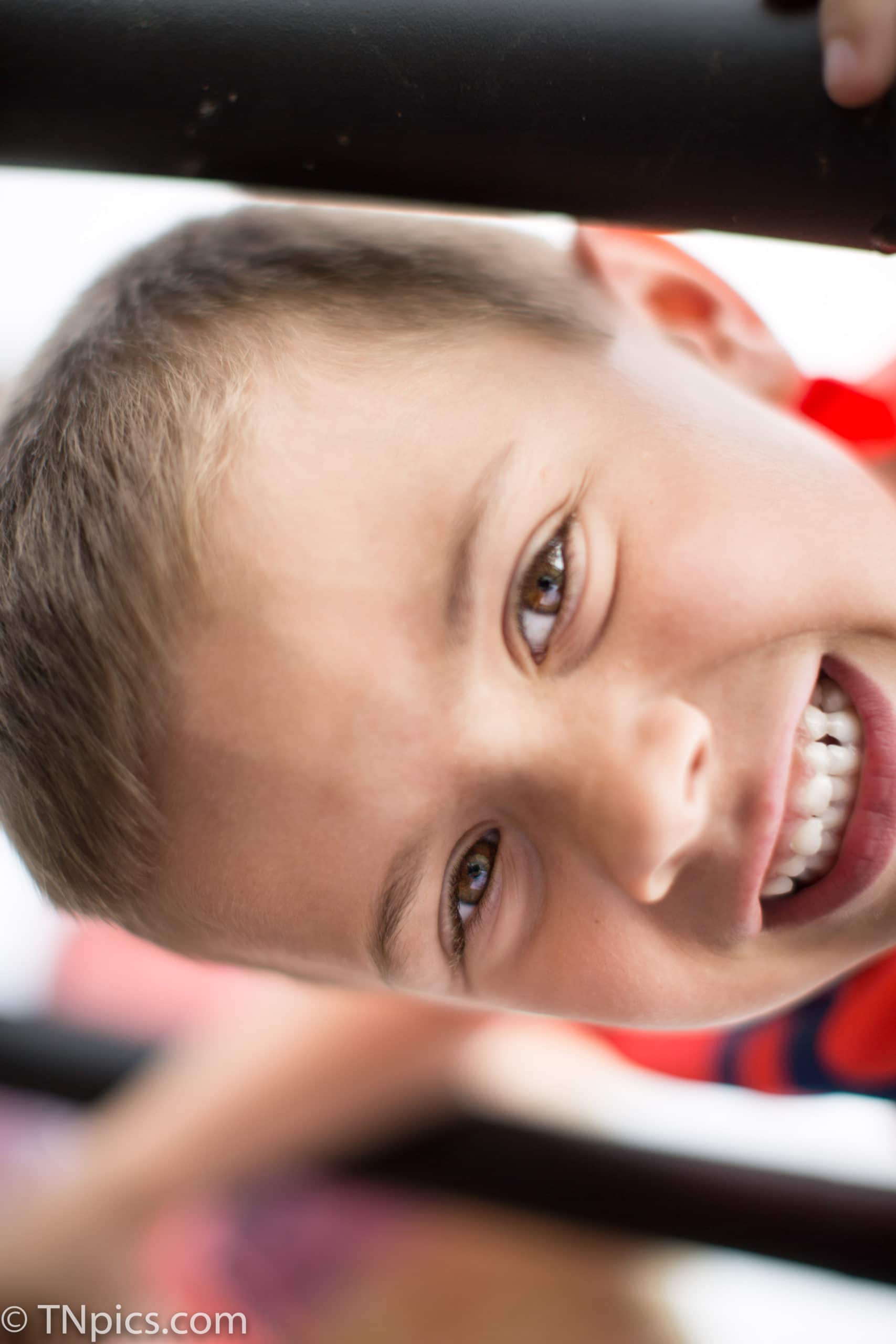Little boy smiling for the camera