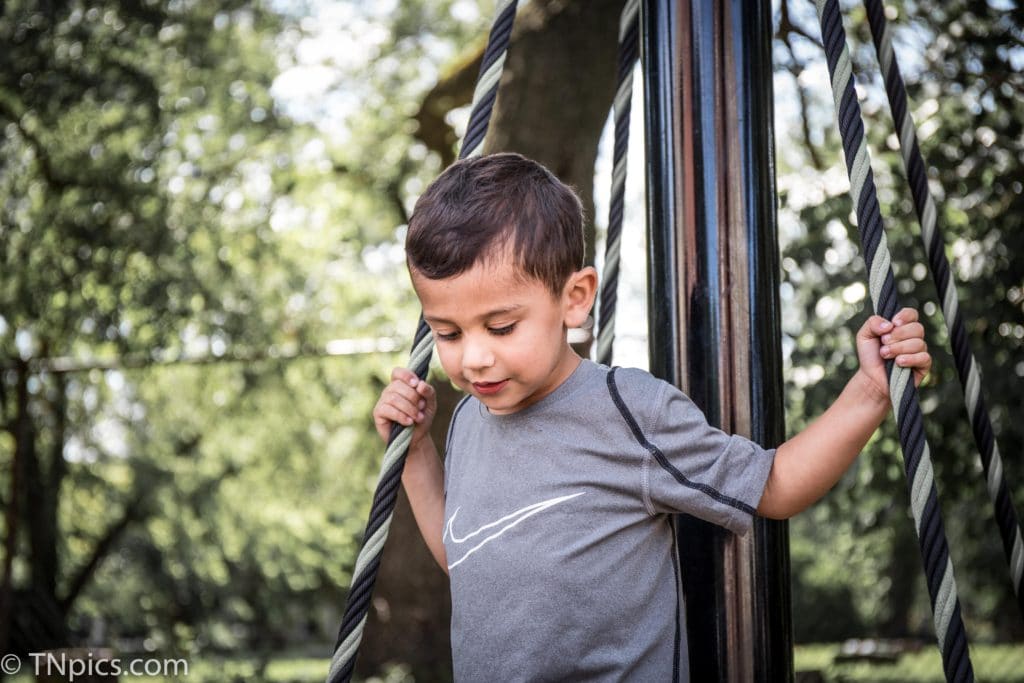Playset children playing little boy