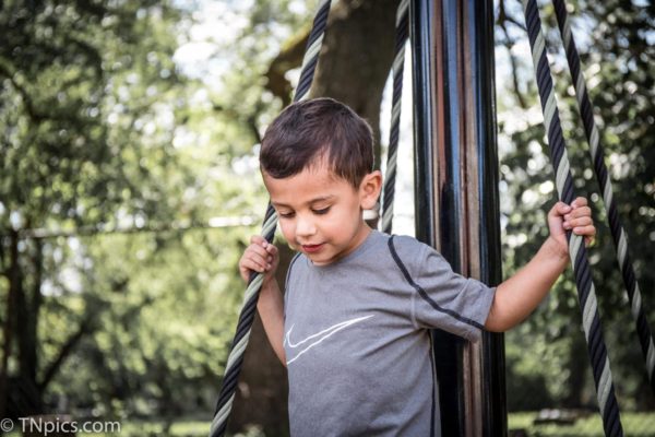 Playset children playing little boy